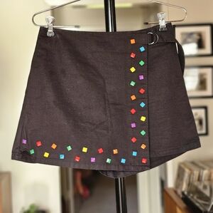 Teddy Fresh Embellished Black Skort Size 26